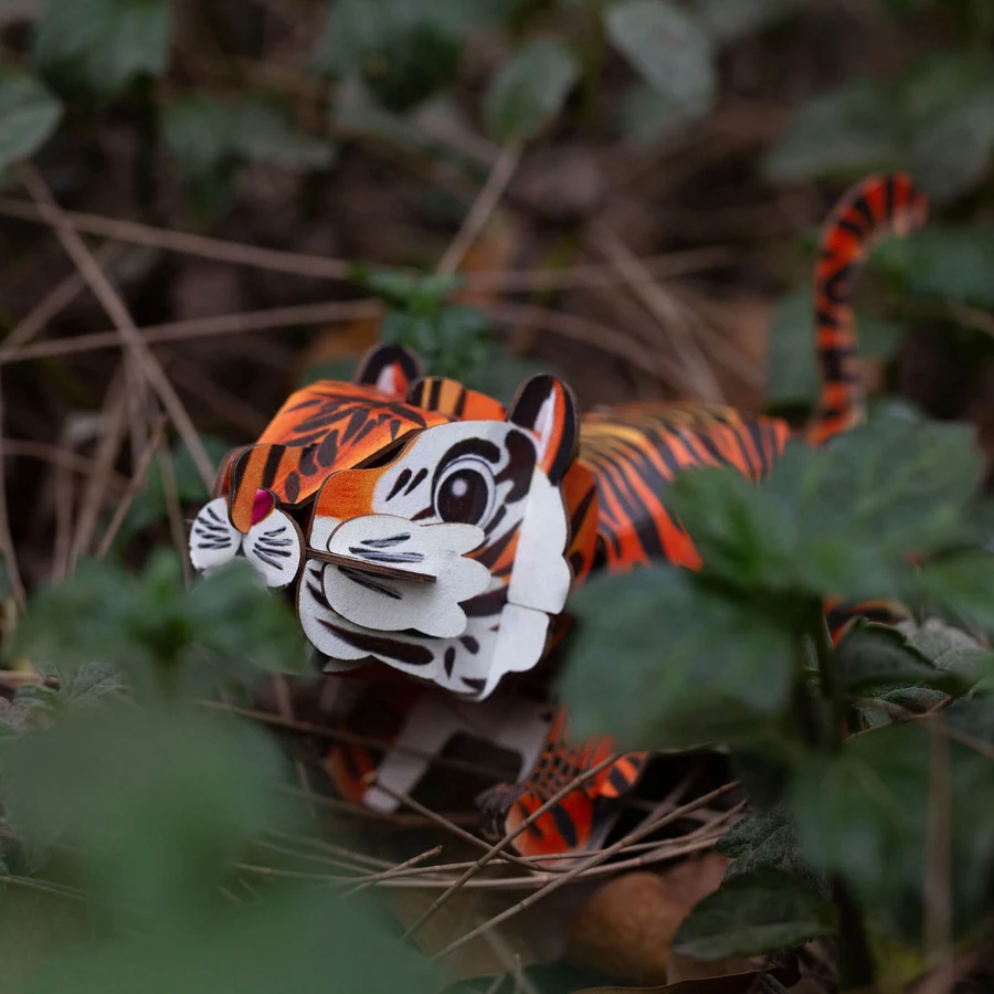 3D-Sound-Puzzle - Tiger, Build 'n' Sound
