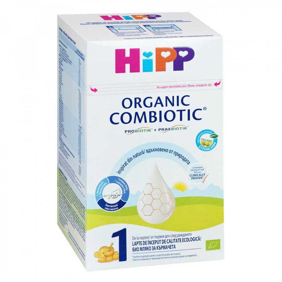 Organic Combiotic Bio starter formula milk powder 1, 0 months, 800 gr, Hipp