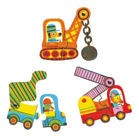 Puzzelduo mobiel voertuig