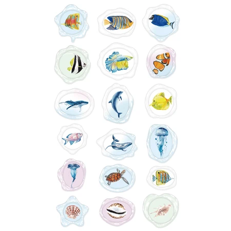 Zeehond imitatie stickers - Onderwaterdieren, Natural Creations collectie