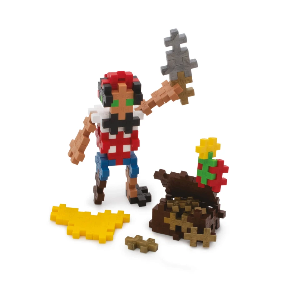 Juego de construcción Plus-Plus, tubo de 100 piezas, Pirat