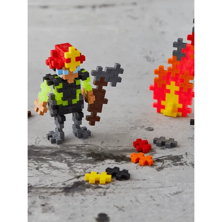Plus-Plus construction set, 100 pieces tube, Fireman