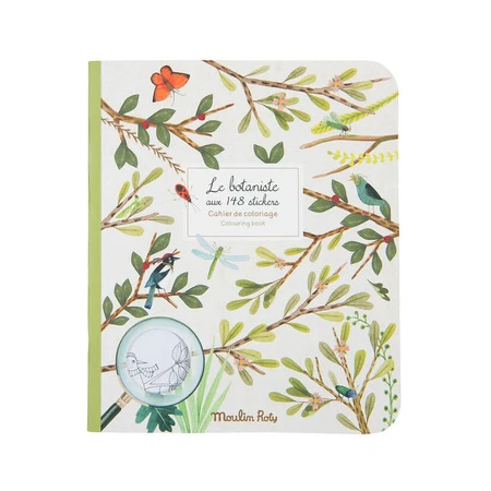 Coloring book with stickers Garden, Moulin Roty