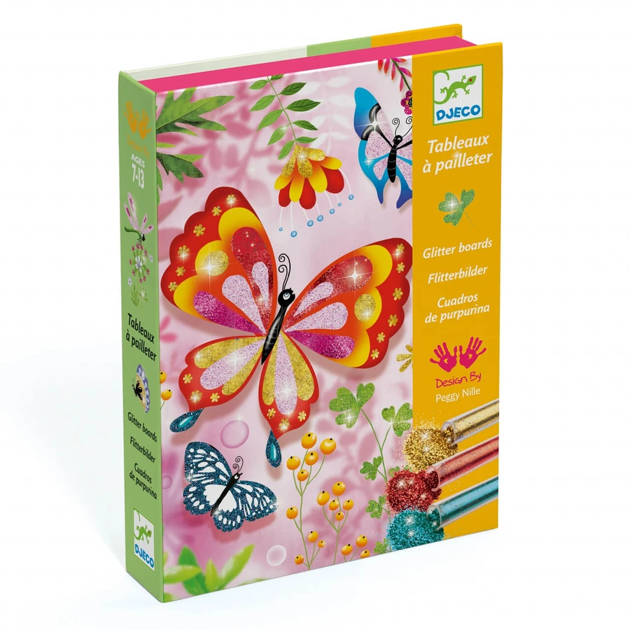Farfalle glitterate gioco creativo