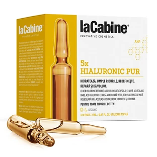 AT CABINET - 5 x PURE HYALURONIC ampoules for skin 10 x 2ml
