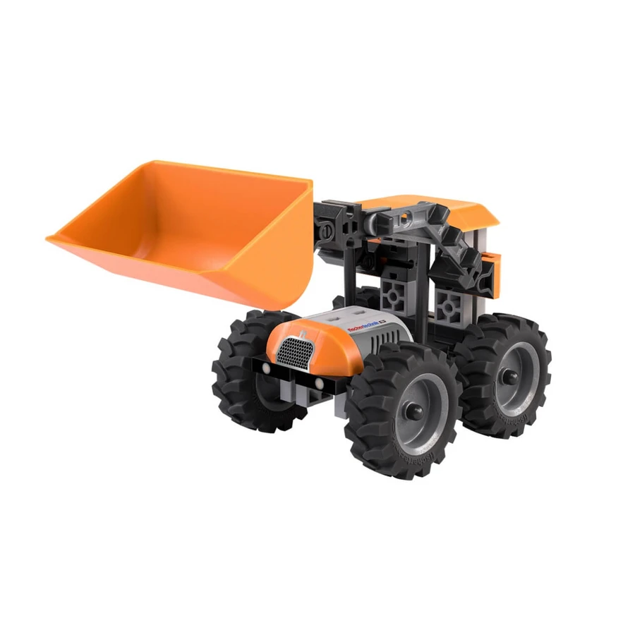 Kit STEM Incarcator frontal de asamblat si manevrat, Fischertechnik