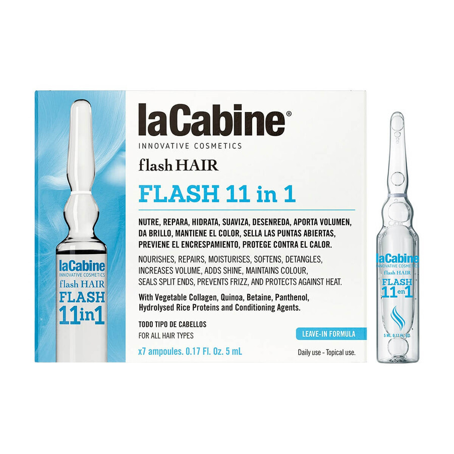 LA CABINE - FH 11 en 1 FLASH HAIR ampollas para el cabello 7X5 ml