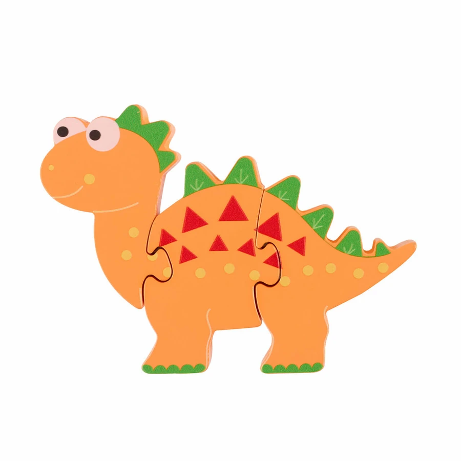 Houten dinosaurus puzzel - Diplodocus, Orange Tree Toys