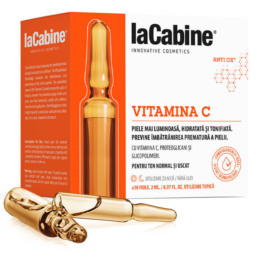 LA CABINE - VITAMINE C flesjes voor de teint10 x 2ml