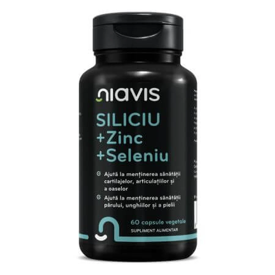 Silicium + Zinc + Sélénium, 60 gélules, Niavis