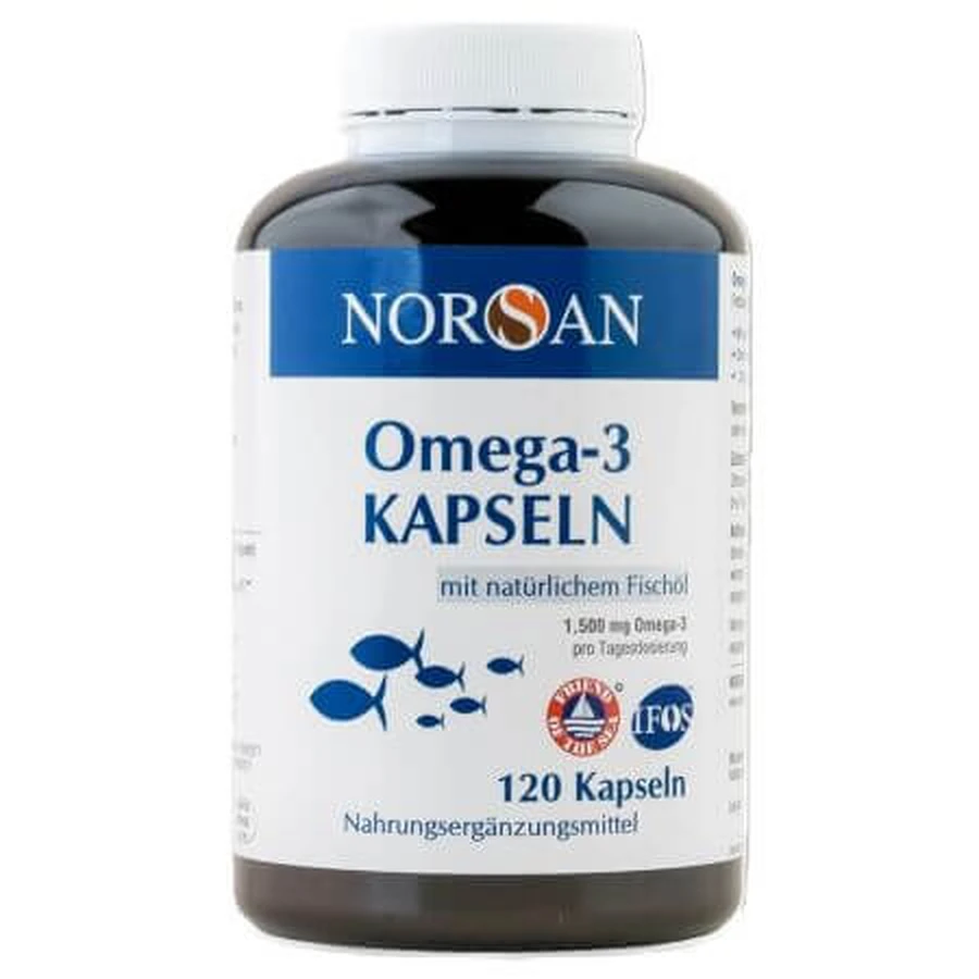 Omega-3, 120 cápsulas, Norsan