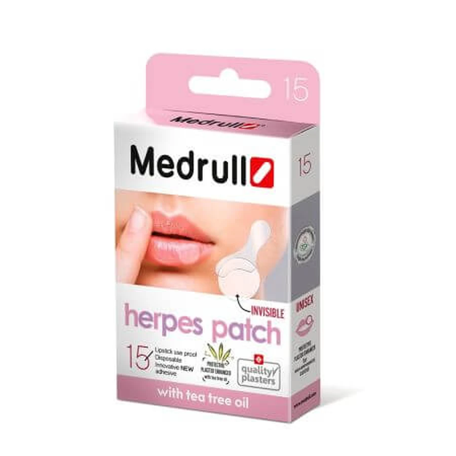 Parches Herpes Parche Herpes, 15 piezas, Medrull