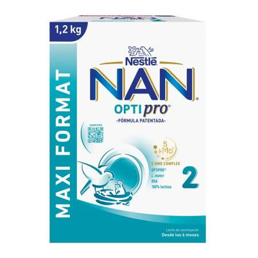 Melkpoeder Nan Optipro 2, 1200 g, Nestle