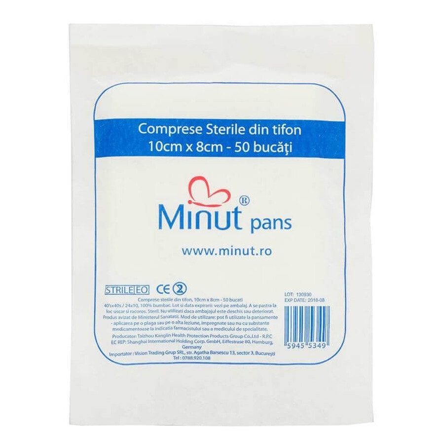 MINUT Stérile 10/8 x 50pcs 23gr