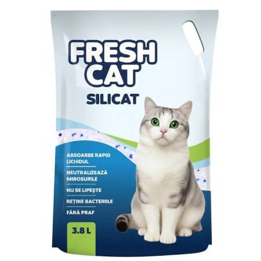 Silicate cat litter for cats, 3800 ml, Fresh Cat