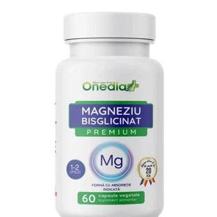 Bisglicinato de magnesio, 60 cápsulas vegetales, Onedia