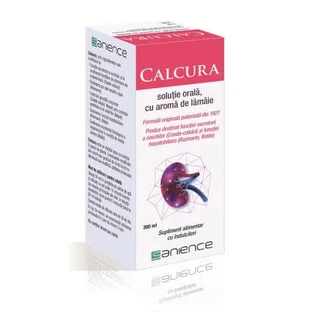 Calcura oral solution with lemon flavor, 300 ml, Sanience