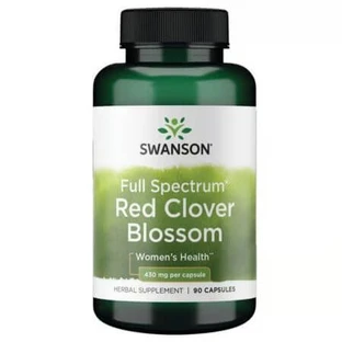 Red Clover Full Spectrum, 430 mg, 90 kapsułek, Swanson
