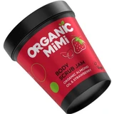 Body Scrub met amandel en aardbei Body Scrub Jam, 250 g, Bio Mimi
