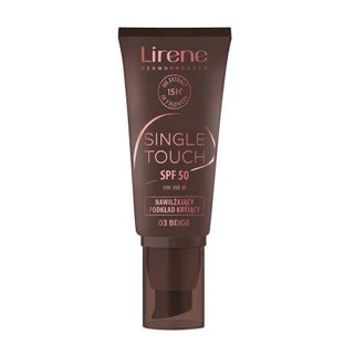 Moisturizing foundation with SPF50 03 Beige Single Touch, 30 ml, Lirene