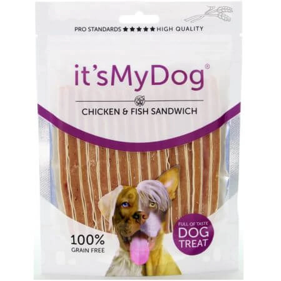 It's My Dog Sandwich Treats au poulet et au poisson, 85 g, Natural Health
