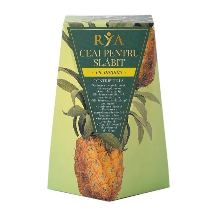 Thee voor gewichtsbeheersing met ananas, 60 g, Rya Vita
