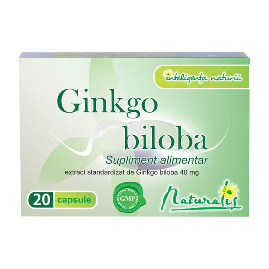 Naturalis Gingko biloba 40mg x 20cps.