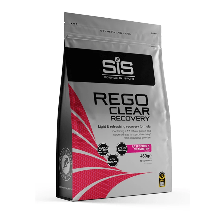 Eiwitpoeder met framboos- en cranberrysmaak Sis Rego Clear Recovery, 460 g, Science In Sport
