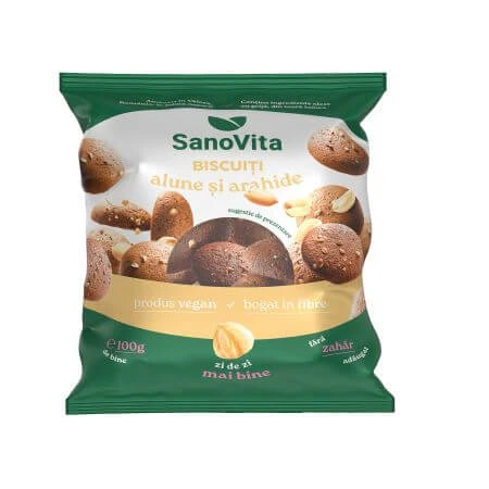 Pinda- en pindakoekjes, 100 g, Sanovita