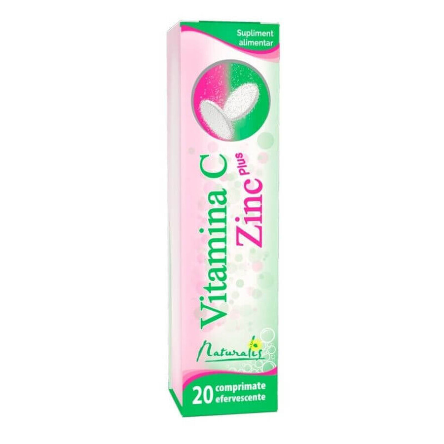 Naturalis Vitamina C 1000 mg + Zinc x 20 comprimidos eff.