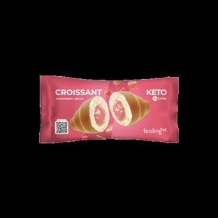 Croissant proteico de fresa, 50 g, FeelingOK
