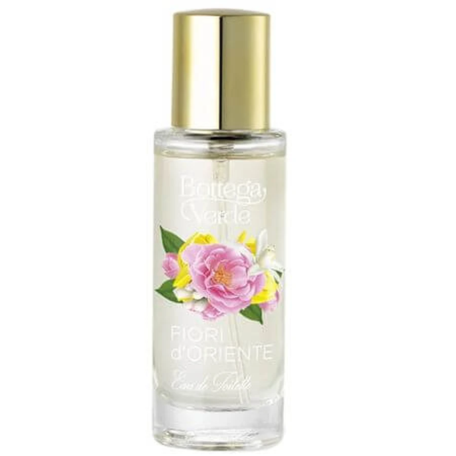 Fiori d'Oriente Rose and Ylang Ylang Eau de Toilette with rose and ylang ylang extract, 30 ml, Bottega Verde