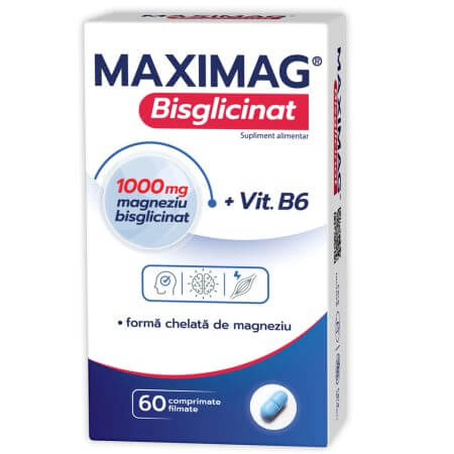 MaxiMag Bisglycinaat, 60 tabletten, Zdrovit