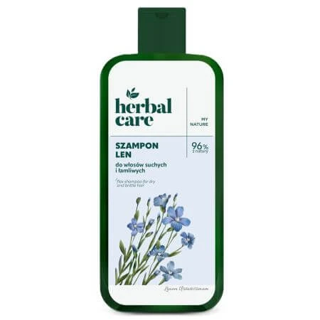 Shampoo met lijnzaadextract voor droog en breekbaar haar Herbal Care, 330 ml, Farmona