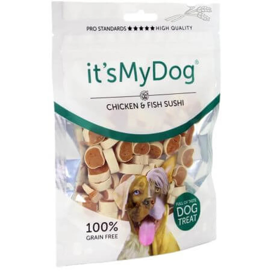 It's My Dog Sushi au poulet et au poisson pour chiens, 85 g, Natural Health