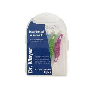 Interdentalbürsten-Set 4 Größen, DRM-S368, 8 Stück, Dr. Mayer