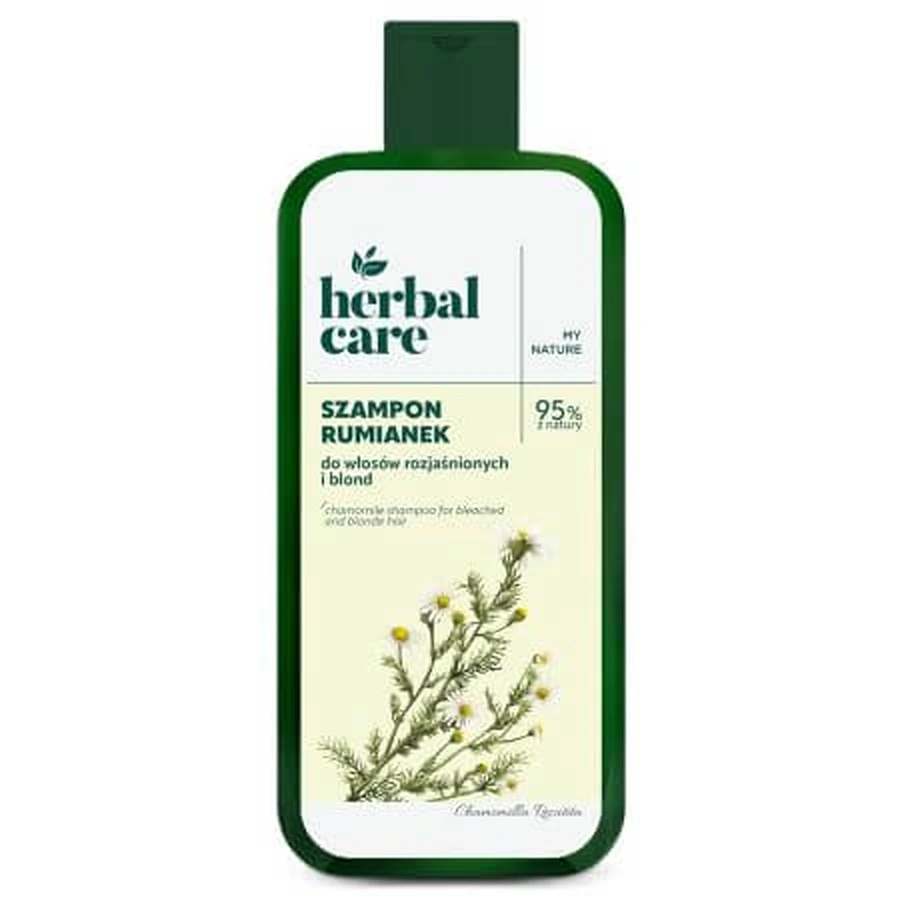 Champú con extracto de Camomila para cabellos decolorados o rubios Herbal Care, 330 ml, Farmona