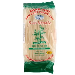 Nouilles de riz 3 mm Bambou, 400 g, EcoNatur