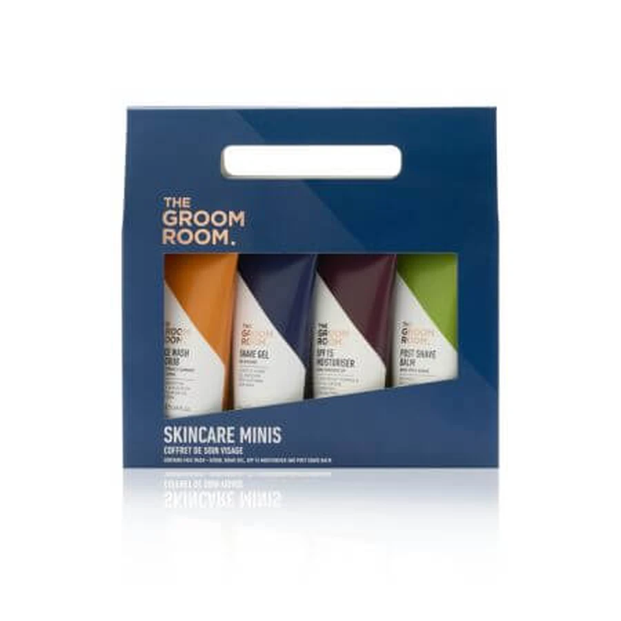 Gesichtspflege-Set für Männer, Hautpflege-Minis, 4 x 50 ml, The Groom Room