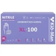 Guantes desechables de nitrilo morado, talla XL, 100 unidades, Kid-Man