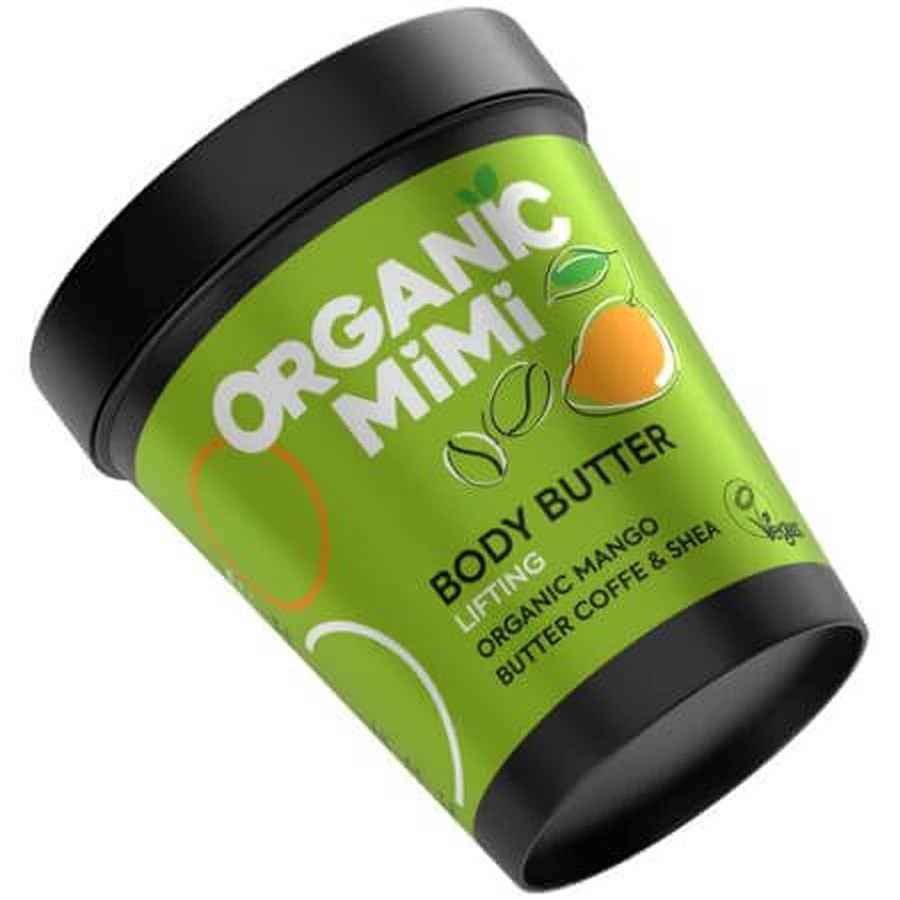 Liftingujące masło do ciała z mango i kawą, 200 ml, Organic Mimi: ceny i cechy