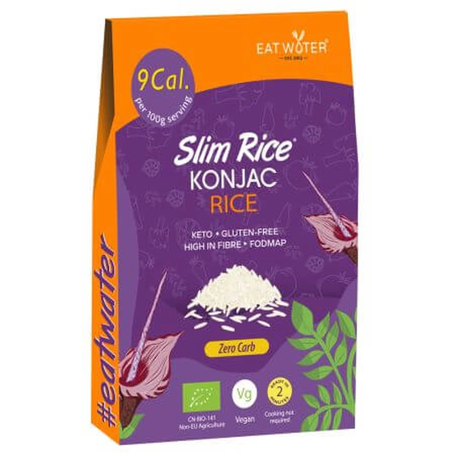 Biologische konjac bloem rijst, 270 g, Slim Rice