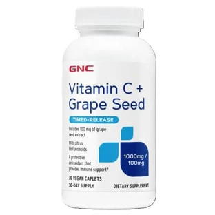Vitamine C aux pépins de raisin, 30 comprimés, GNC