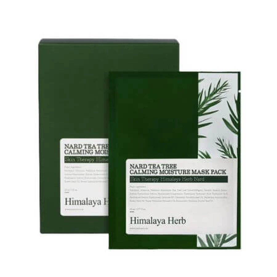 Mascarilla Hidratante Árbol del Té Himalaya Herb Himalaya Tea Tree, 30 piezas, Nardo