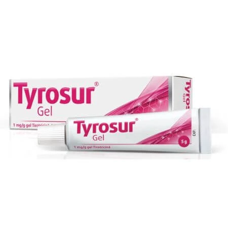 Gel met plaatselijk antibioticum, 1mg/g, 5 g, Tyrosur
