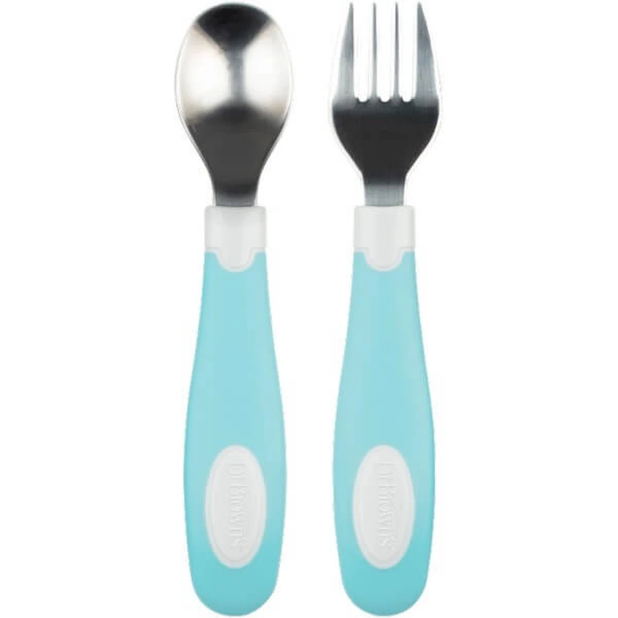 DR BROWN'S Fork & Spoon Set Metal Veramans TF 027