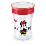 NUK Cup Magic Disney Mickey Tasse en plastique avec bord et couvercle pour 8+ mois 230ml [10.255.425] - Rouge
