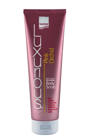 INTERMED Luxe Body Scrub Roze Orchidee Natuurlijke Body Scrub met Wilde Orchidee Geur, 280ml