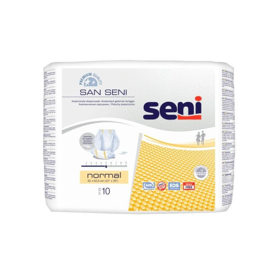 Absorbante pentru incontinenta San Normal, 10 bucati, Seni