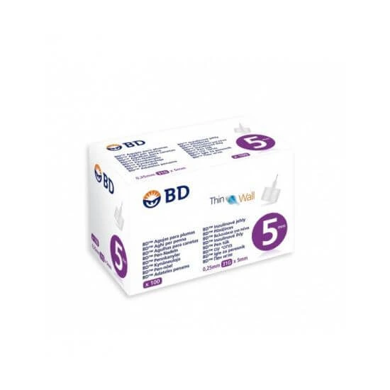 PARAPHARM BD naalden voor insulinepennen 5mm 31G x100